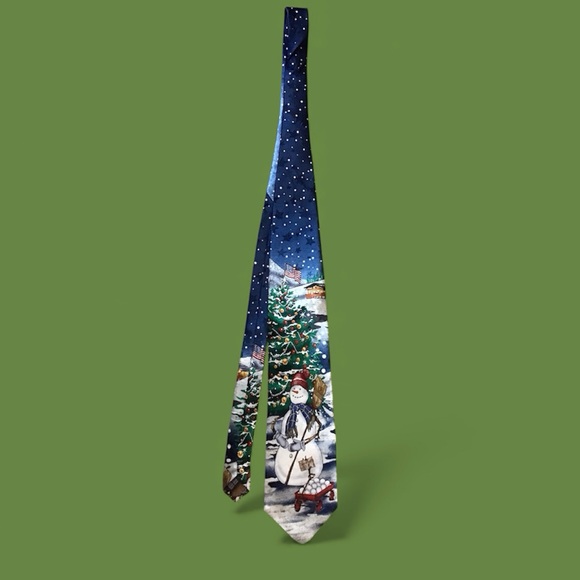 Tango Other - Vintage NWT Tango by Max Raab Silk Tie Holiday Christmas USA Americana